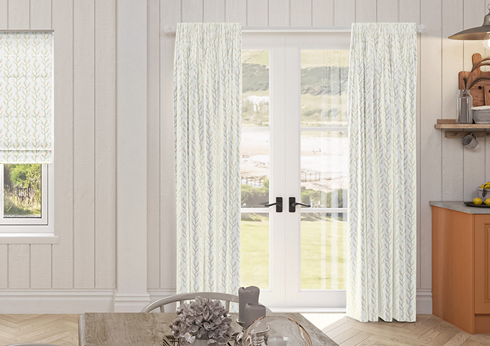 Boughton Faux Silk, Nectarine - Made to Measure Curtains - Image 3